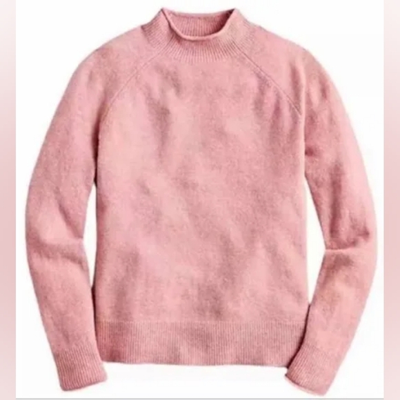 J. Crew Alpa Wool Blend Rolled Kneck Pullover Lightweight Strechy Soft Sweater - Picture 1 of 12